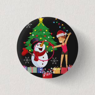Rhythmic Gymnastics kerstfeestmaal Ronde Button 3,2 Cm