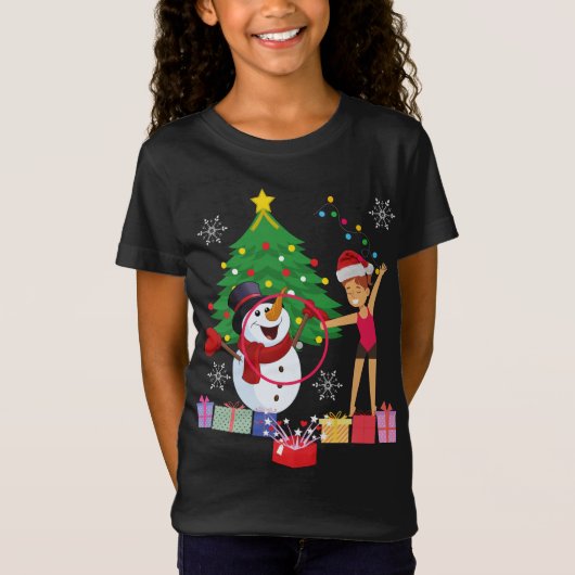 Rhythmic Gymnastics kerstfeestmaal T-shirt (Voorkant)