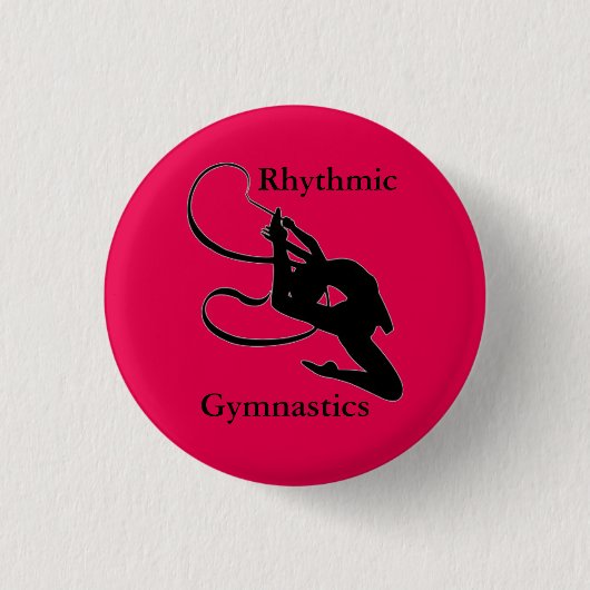 Rhythmic Gymnastics-knoppen "gymnast-cadeaus" Ronde Button 3,2 Cm (Voorkant)