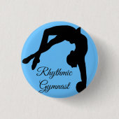 Rhythmic Gymnastics-knoppen "gymnast-cadeaus" Ronde Button 3,2 Cm (Voorkant)