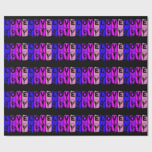 Rhythmic Gymnastics Love Cadeaupapier (Vlak)