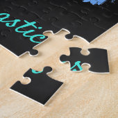 Rhythmic Gymnastics Love in Green and Aqua Legpuzzel (Zijkant)