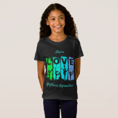Rhythmic Gymnastics Love in Green and Aqua T-shirt (Voorkant volledig)