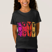 Rhythmic Gymnastics Love in Pink Red Oranje Yellow T-shirt (Voorkant)