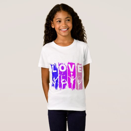 Rhythmic Gymnastics Love T-Shirt (Voorkant volledig)
