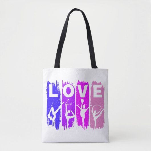 Rhythmic Gymnastics Love Tote Bag (Voorkant)