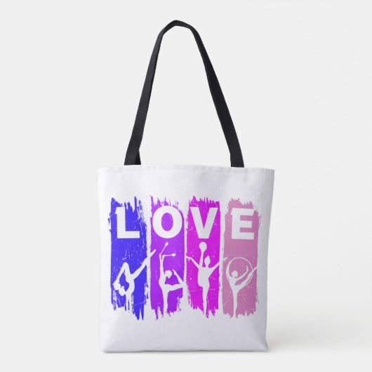 Rhythmic Gymnastics Love Tote Bag (Achterkant)