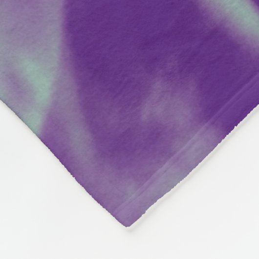 Rhythmic Gymnastics Paars en Mint Swirl Fleece Deken (Hoek)