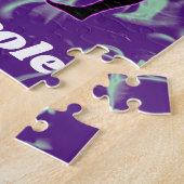 Rhythmic Gymnastics Paars en Mint Swirl Legpuzzel (Zijkant)