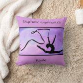 Rhythmic Gymnastics Paarse Ribbon Sierkussen (Deken)