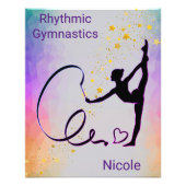 Rhythmic Gymnastics Personalized Foto Afdruk (Voorkant)