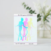 Rhythmic Gymnastics reflecteert me, mezelf en ik Briefkaart (Staand voorkant)