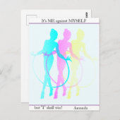 Rhythmic Gymnastics reflecteert me, mezelf en ik Briefkaart (Voorkant / Achterkant)