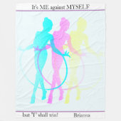 Rhythmic Gymnastics reflecteert me, mezelf en ik Fleece Deken (Voorkant)