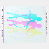 Rhythmic Gymnastics reflecteert me, mezelf en ik Fleece Deken (Voorkant (Horizontaal))