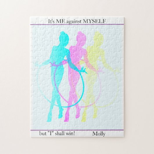 Rhythmic Gymnastics reflecteert me, mezelf en ik Legpuzzel (Verticaal)