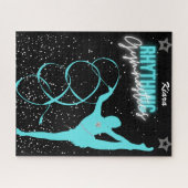 Rhythmic Gymnastics Ribbon and Stars Jigsaw Puzz Legpuzzel (Horizontaal)