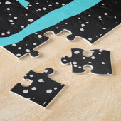 Rhythmic Gymnastics Ribbon and Stars Legpuzzel (Zijkant)