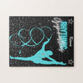 Rhythmic Gymnastics Ribbon and Stars Legpuzzel (Horizontaal)