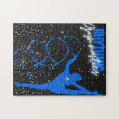 Rhythmic Gymnastics Ribbon and Stars Legpuzzel (Horizontaal)