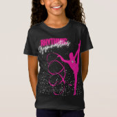 Rhythmic Gymnastics Ribbon and Stars T-Shirt (Voorkant)
