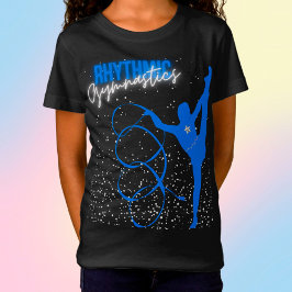 Rhythmic Gymnastics Ribbon and Stars T-Shirt