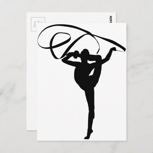 Rhythmic Gymnastics - Ribbon Briefkaart (Voorkant / Achterkant)
