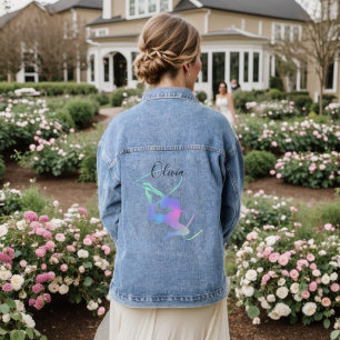 Rhythmic Gymnastics Ribbon Denim Jacket – Aangepas