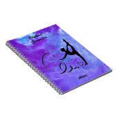 Rhythmic Gymnastics Ribbon Galaxy Notitieboek (Rechterzijde)