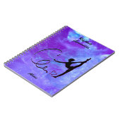 Rhythmic Gymnastics Ribbon Galaxy Notitieboek (Linkerzijde)