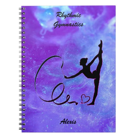 Rhythmic Gymnastics Ribbon Galaxy Notitieboek (Voorkant)