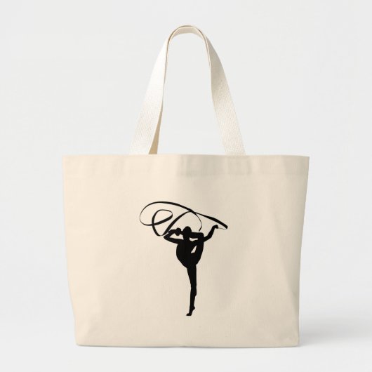Rhythmic Gymnastics - Ribbon Grote Tote Bag (Voorkant)
