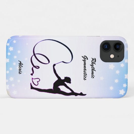 Rhythmic Gymnastics Ribbon Stars Case-Mate iPhone Case (Achterkant (horizontaal))