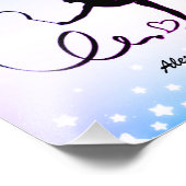 Rhythmic Gymnastics Ribbon Stars Foto Afdruk (Hoek)