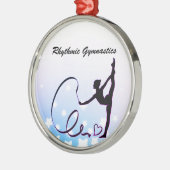 Rhythmic Gymnastics Ribbon Stars Metalen Ornament (Links)