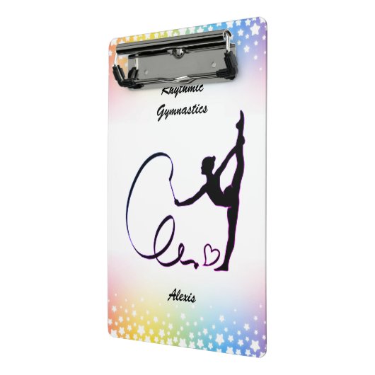 Rhythmic Gymnastics Ribbon Stars Mini Klembord (Angled2)