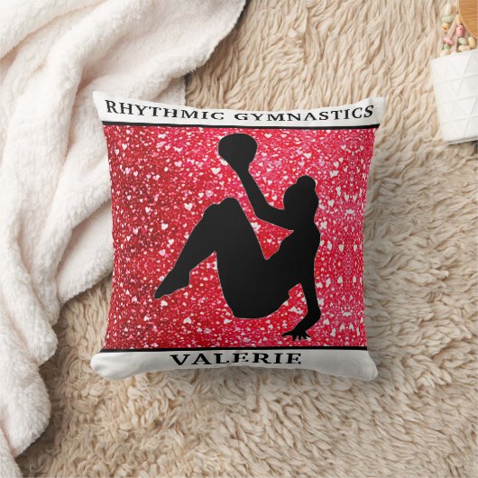 Rhythmic Gymnastics Sierkussen w / Gymnast Naam (Deken)