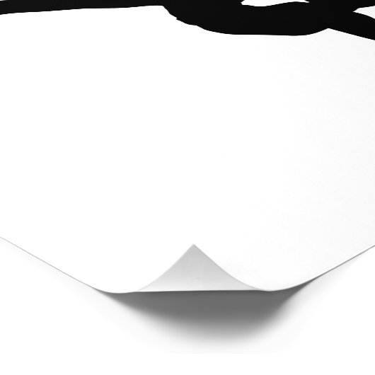 Rhythmic Gymnastics Silhouette Foto Afdruk (Hoek)