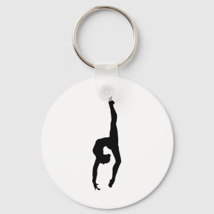 Rhythmic Gymnastics Silhouette Sleutelhanger