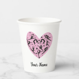 Rhythmic Gymnastics Travel Mug with Lid Papieren Bekers