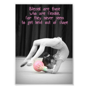 Rhythmic Gymnastiek, flexibel poster 5x7