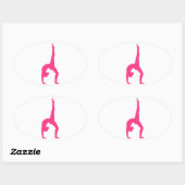 Rhythmic Gymnastiek Ovale Sticker (Vel)