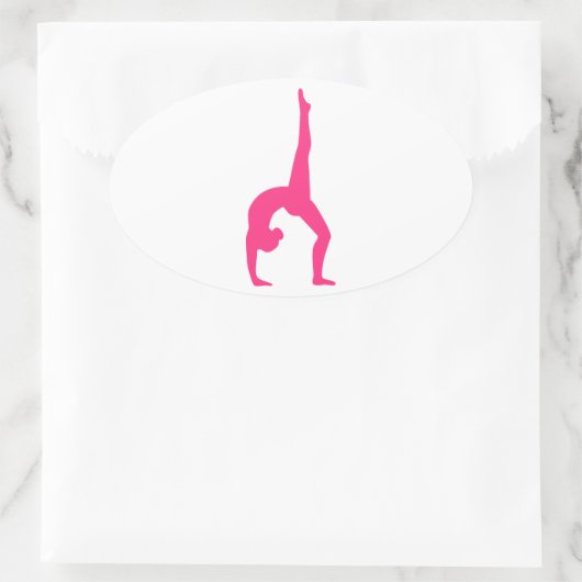 Rhythmic Gymnastiek Ovale Sticker (Tas)