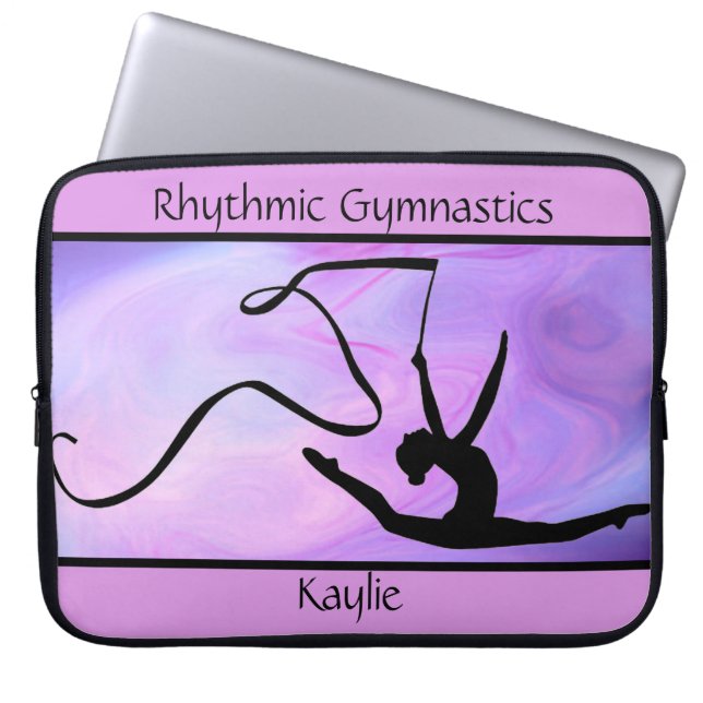 Rhythmic Gymnastiek Paarse Lint Elektronica Tas (Voorkant)