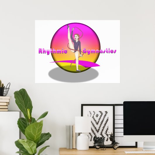 Rhythmic Gymnastiek Poster (Thuiskantoor)