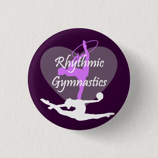 Rhythmic Gymnastiek Ronde Button 3,2 Cm (Voorkant)