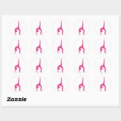 Rhythmic Gymnastiek Ronde Sticker (Vel)