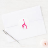 Rhythmic Gymnastiek Ronde Sticker (Envelop)
