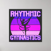 Rhythmic Gymnastiek, verergerd Canvas Afdruk (Voorkant)