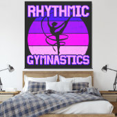 Rhythmic Gymnastiek, verergerd Canvas Afdruk (Insitu (Slaapkamer))